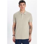 Tudors Erkek Slim Fit Dar Kesim Pamuk Taş polo Yaka Tişört - 2XL