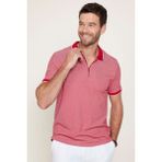 Tudors Erkek Slim Fit Dar Kesim Pamuklu Fermuarlı Bordo Polo Yaka Tişört - 2XL