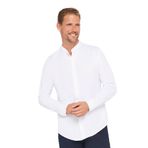 Tudors Erkek Slim Fit Dar Kesim Pamuklu Kolay Ütü Beyaz Hakim Yaka Gömlek - XL