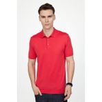 Tudors Erkek Slim Fit Dar Kesim Pamuklu Örme Triko Pembe Polo Yaka Tişört