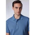 Tudors Erkek Slim Fit Dar Kesim Pamuklu Yumuşak Doku Nefes Alan Kumaş Mavi Renk Polo Yaka Tişört