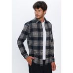 Tudors Erkek Slim Fit Dar Kesim Uzun Kollu Kareli Kışlık Oduncu Gömlek - Renkli