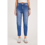 Tudors Kadın Slim Fit Dar Kesim Pamuklu Dar Paça Mavi Jean Pantolon