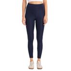 Tudors Kadın Slim Fit Dar Kesim Scuba Kumaş Beli Lastikli Tayt,Lacivert Xl