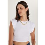 Tudors Kadın Slim Fit Dar Kesim Sıfır Kollu Bisiklet Yaka Beyaz Bluz