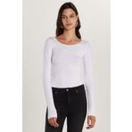 Tudors Kadın Slim Fit Dar Kesim Uzun Kollu Viskon Beyaz Bluz