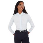 Tudors Kadın Slim Fit Dar Kesim Vucüda Oturan Uzun Kollu Gizli Düğme Detaylı Mavi Basic Gömlek - XL - Mavi1