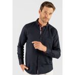 Tudors Klasik Fit Rahat Kesim Poplin Oxford Erkek Gömlek - XL - Lacivert