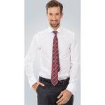 Tudors Modern Slim Fit Uzun Kollu Çift Manşet Erkek Beyaz Gömlek