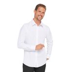 Tudors Modern Slim Fit Uzun Kollu Pamuklu Kolay Ütü Erkek Beyaz Gömlek - XL