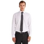 TUDORS Regular Fit Non-Iron%100 Pamuk Gömlek, XXL, KL250013, Beyaz, Erkek