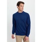 TUDORS Relax Fit Uzun Kollu Bisiklet Yaka Sweatshirt, XXL, SW250047, Açık Lacivert, erkek
