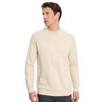 TUDORS Relax Fit Uzun Kollu Bisiklet Yaka Sweatshirt, XXL, SW250047, Kemik, erkek