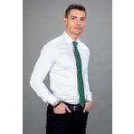 Tudors Slim Fit Dar Kesim Pamuk Saten Erkek Gömlek