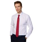 Tudors Slim Fit Non Iron%100 Pamuk Doğa Dostu Ekoteks Belgeli Ütü Gerektirmez Gömlek,Beyaz L 2007004222542