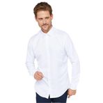 Tudors Slim Fit Non Iron%100 Pamuk Doğa Dostu Ekoteks Belgeli Ütü Gerektirmez Gömlek,Beyaz L 2007004244865