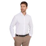 TUDORS Slim Fit Non-Iron%100 Pamuk Gömlek, L, DR240054-500, Beyaz, Erkek