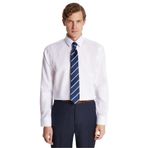 TUDORS Slim Fit Non-Iron%100 Pamuk Gömlek, L, DR240054-501, Beyaz, Erkek