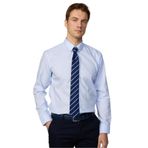 TUDORS Slim Fit Non-Iron%100 Pamuk Gömlek, S, DR240055-34, Mavi, Erkek