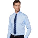 TUDORS Slim Fit Non-Iron%100 Pamuk Gömlek, XL, DR240038-22, Mavi, Erkek