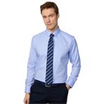 TUDORS Slim Fit Non-Iron%100 Pamuk Gömlek, XL, DR240055-22, Mavi, Erkek