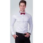 Tudors Slim Fit Uzun Kollu Ata Yaka Gizli Düğmeli Beyaz Erkek Gömlek