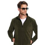 TUDORS Unisex Koyu Haki Polar Hırka, L, SW250003, Koyu Haki, Erkek