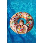 TUENGİ STORE Dev Boy Gökkuşağı Donut Simit Şişme Deniz Havuz Simidi Yetişkin Simidi 114 cm
