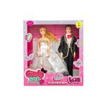TUENGİ STORE Eklemli Gelinlikli Bebek Gelin Damat Oyuncak Bebek