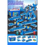 TUENGİ STORE Manyetik Birleştirme Montaj Oyuncağı Polis Merkezi Çok Fonksiyonlu Sök Tak Transformers Savaş Seti