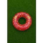 TUENGİ STORE Tutmalı Büyük Boy Pembe Donut Desenli Şişme Simit Çocuk Deniz Havuz Yüzme Simidi 100 cm