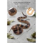 TUENGİ STORE Ultra Gerçekçi Çıngıraklı Yılan Oyuncak 30 cm Premium Doku Bahçe Koruyucu ve Şaka Oyuncağı