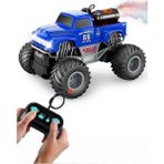 Tuengi Store Uzaktan Kumandalı Şarjlı Full Fonksiyon Off Road Araba Işıklı Spreyli Buhar Çıkaran Arazi Aracı - Mavi