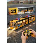 TUENGİ STORE Uzaktan Kumandalı Şarjlı Körüklü Okul Otobüsü - 38 cm Full Fonksiyonlu Işıklı Troleybüs