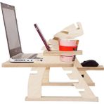 Tufetto Rappu Yükseklik Ayarlı Laptop Sehpası - Laptop Standı - Y: 75 cm D: 35 cm G: 100 cm - Meşe
