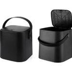 Tuffex Çöp Kovası Sihirli 4Lt Küçük Siyah Tp692