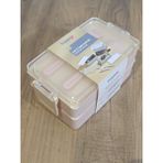 Tuffex Luno Kaliteli 600ML Lunch Box Yeni Koleksiyon 2 Katlı Yemek Kutusu Çatal Kaşık Dahil Sefer Tası - Yeşil
