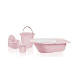 Tuffex Pembe 5'li Banyo Tuvalet Seti
