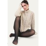 Tugba Korse Orjinal Ithal Yüksek Bel Peluş Sihirli Çorap - XL - Siyah