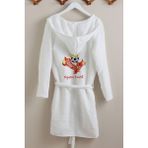 Tuğba Kuğu 4 Kat Müslin Bornoz - For Baby Serisi - Sarı Kırmızı - 6 - 8 Yaş - Renkli