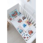 Tuğba Kuğu Anne Yanı Beşik Lastikli Çarşaf Seti (55x95) - Cartoon Serisi - Şimşek Mcquenn Patchwork