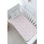 Tuğba Kuğu Bebek Boy Lastikli Çarşaf Seti - For Baby Serisi - Balerin Tavşan