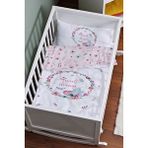 Tuğba Kuğu For Baby Serisi Kelebekli Çember 60x100 cm Anne Yanı Beşik Nevresim Takımı