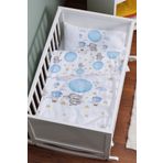 Tuğba Kuğu For Baby Serisi Kırmızı Balonlu Panda 60x100 cm Anne Yanı Beşik Nevresim Takımı