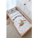 Tuğba Kuğu Montessori Nevresim Seti (100x200) - Pure Baby Serisi - Tilki ve Küçük Prens