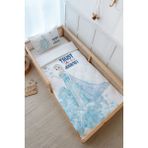 Tuğba Kuğu Montessori Nevresim Takımı (100 x 200) - Cartoon Serisi - Elsa - 100 x 200 cm - Beyaz - Ekru