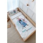 Tuğba Kuğu Montessori Nevresim Takımı (100 x 200) - Cartoon Serisi - Elsa ve Anna - 100 x 200 cm - Beyaz - Ekru