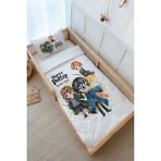 Tuğba Kuğu Montessori Nevresim Takımı (100 x 200) - Cartoon Serisi - Harry Potter - 100 x 200 cm - Beyaz - Ekru