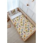 Tuğba Kuğu Montessori Nevresim Takımı (100 x 200) - Cartoon Serisi - Winnie The Pooh Pattern - 100 x 200 cm - Beyaz - Ekru