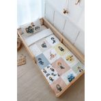 Tuğba Kuğu Montessori Nevresim Takımı (100X200) - Cartoon Serisi - Sihirli Kahraman Patchwork, Ekru, 100 X 200